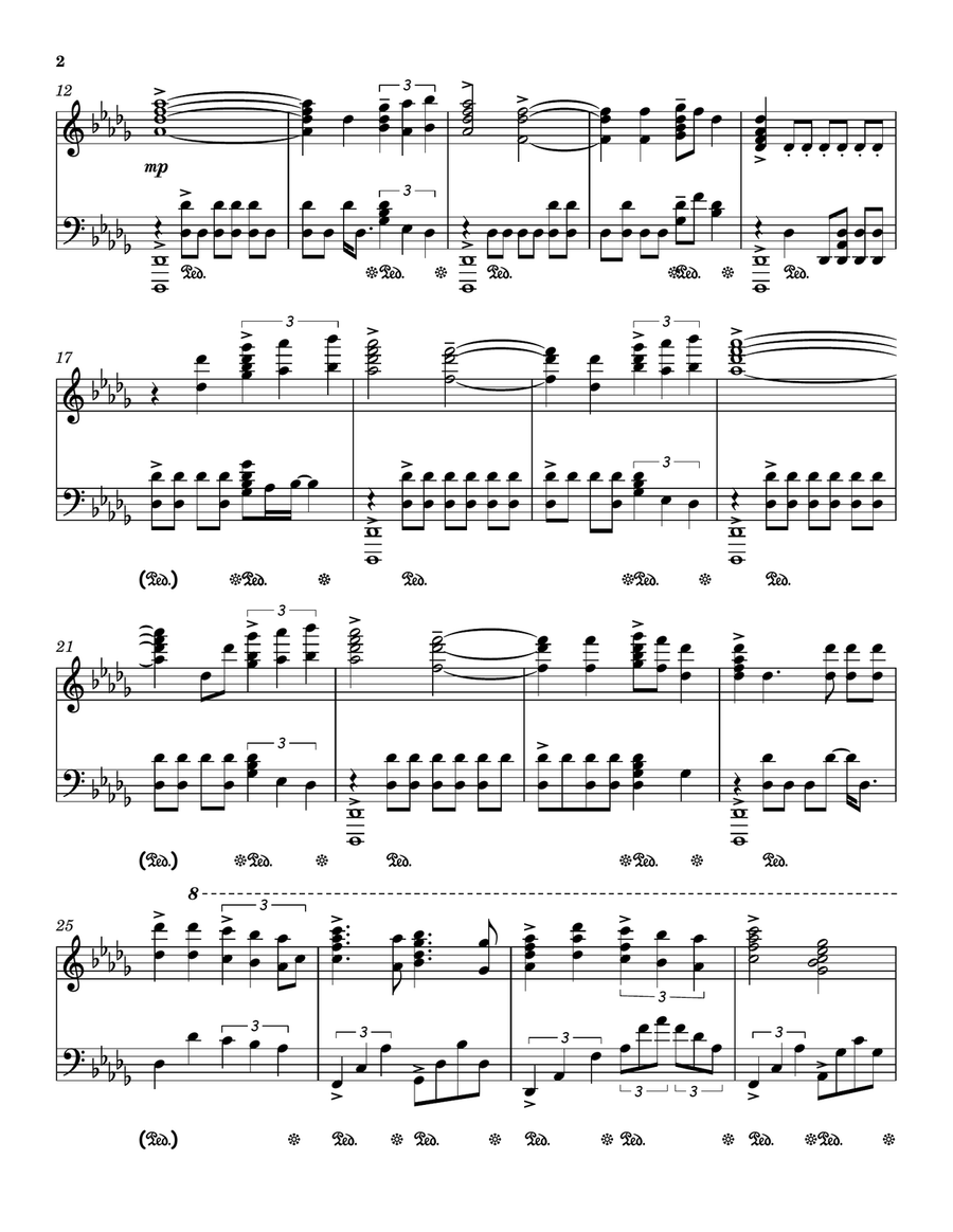 Chariots Of Fire Piano Solo scores gallery preview page 2