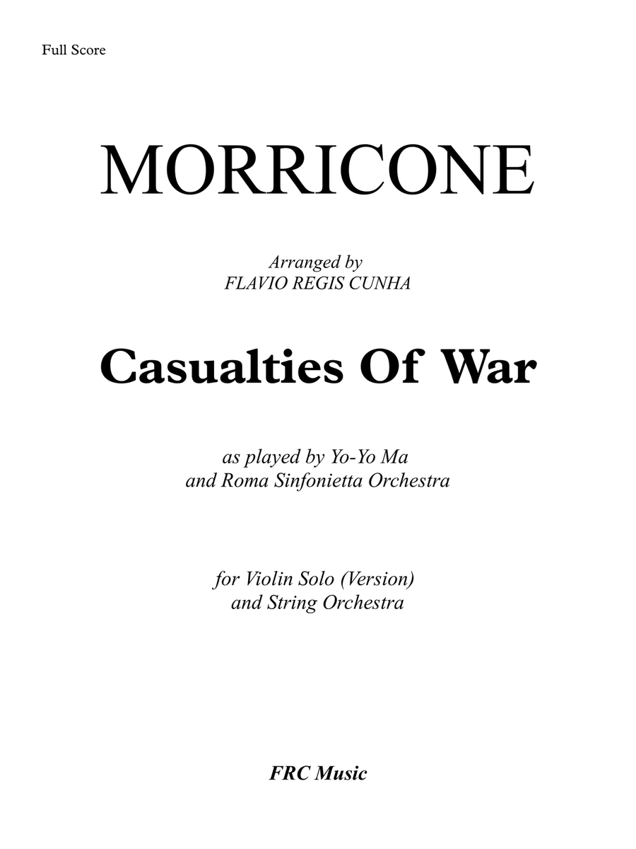 Casualties Of War -end Title String Orchestra scores gallery preview page 2