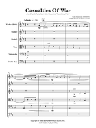 Casualties Of War -end Title String Orchestra scores gallery preview page 3