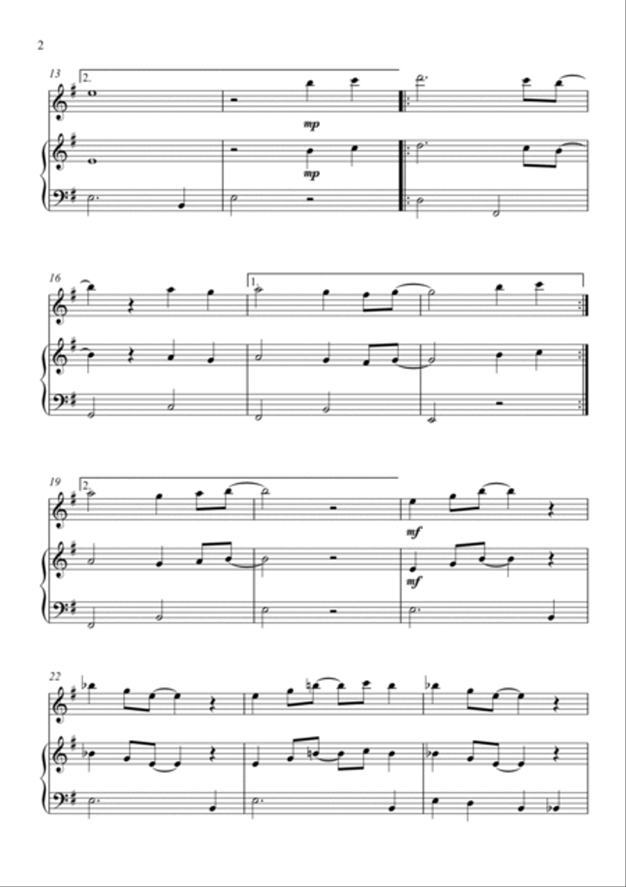 Theme From Spider Man Flute Solo scores gallery preview page 3