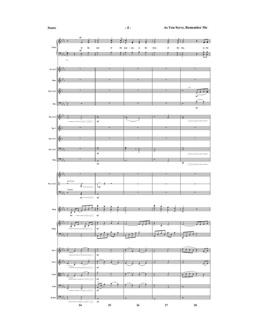 As You Serve, Remember Me - Downloadable Orchestral Score and Parts Score scores gallery preview page 6