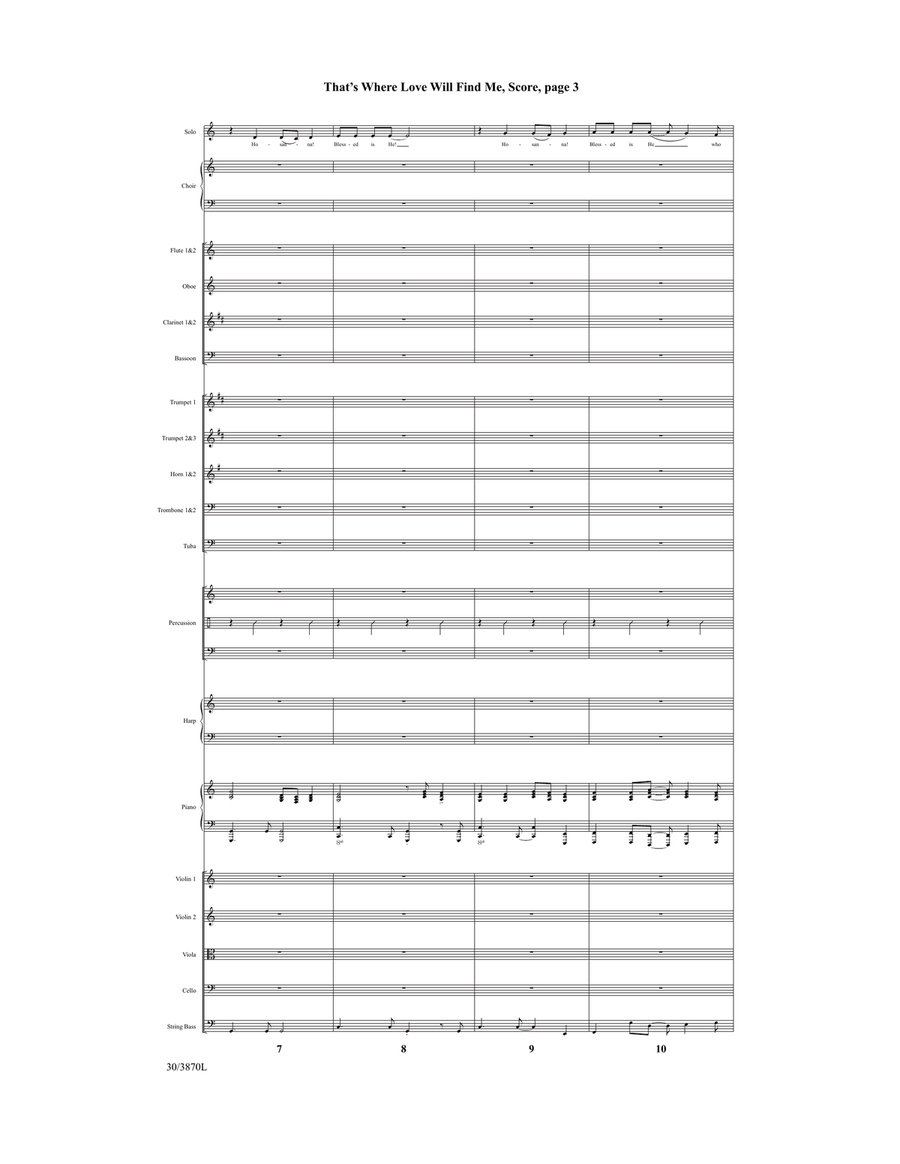 That's Where Love Will Find Me - Downloadable Orchestral Score and Parts Score scores gallery preview page 4