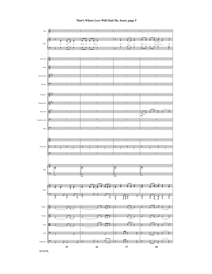 That's Where Love Will Find Me - Downloadable Orchestral Score and Parts Score scores gallery preview page 6