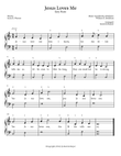 Jesus Loves Me- Easy Piano