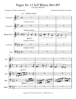Fugue No. 12 In F Minor, Bwv 857