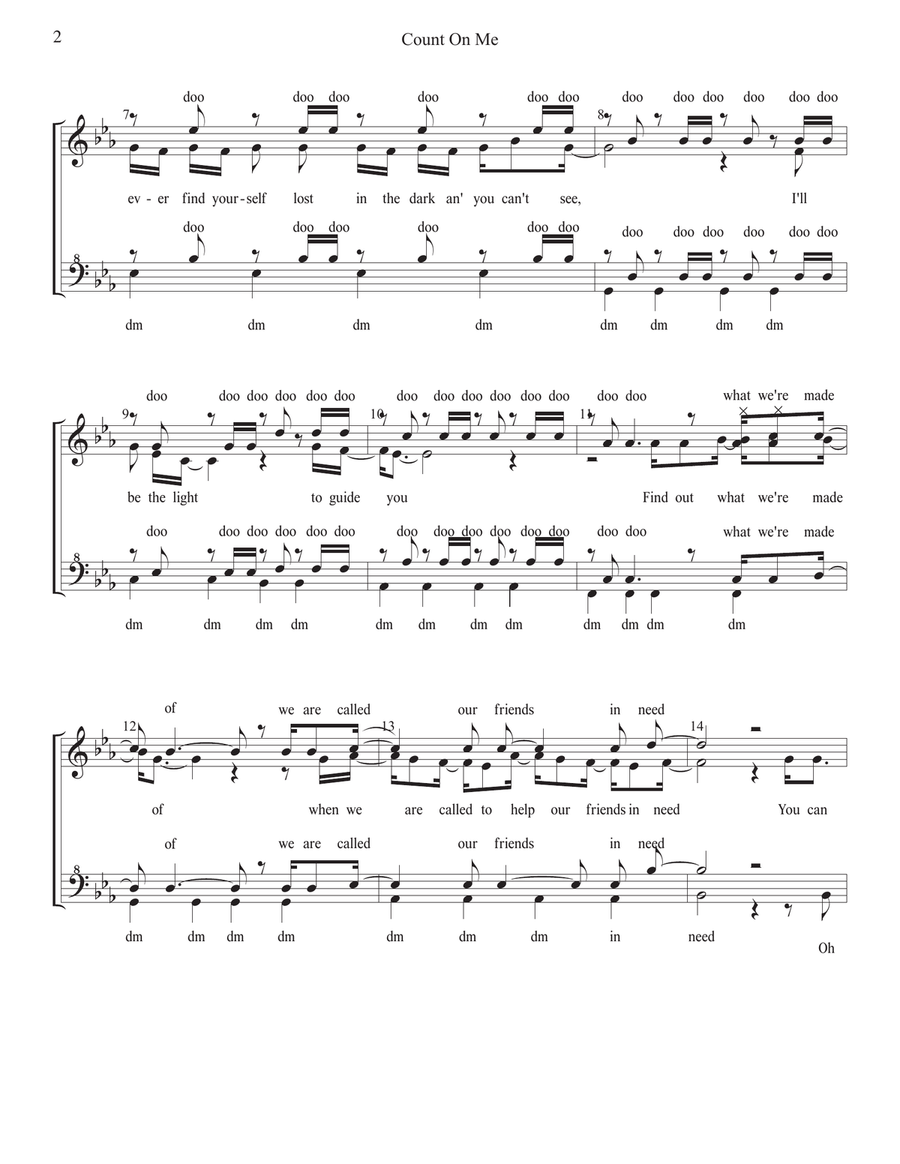 Count On Me Count On Me SSAA scores gallery preview page 2