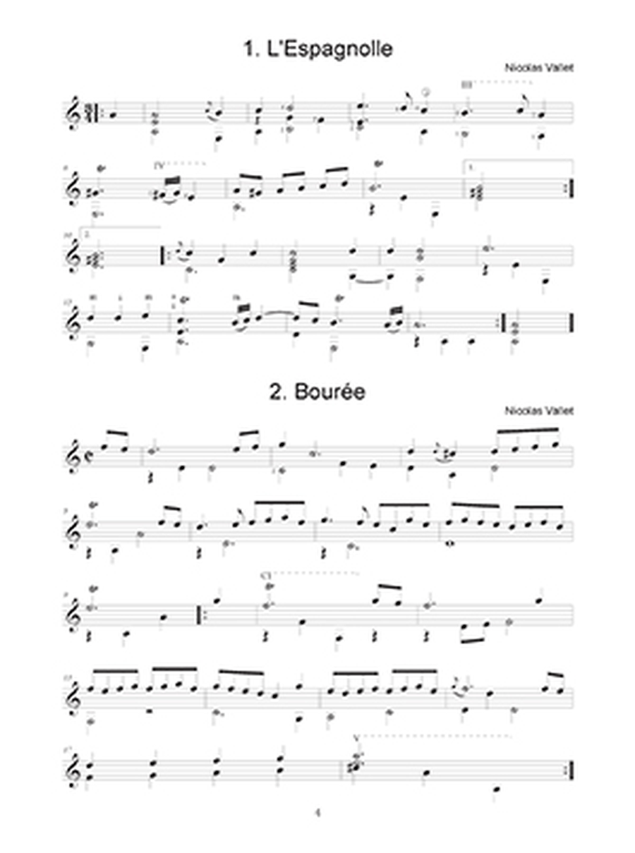 Nicolas Vallet: Le Secret des Muses Lute scores gallery preview page 2