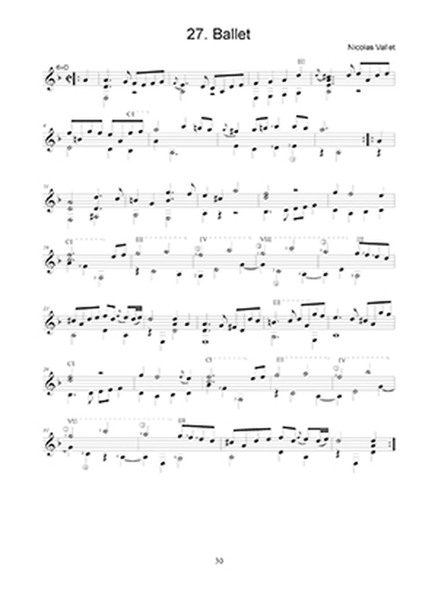 Nicolas Vallet: Le Secret des Muses Lute scores gallery preview page 3