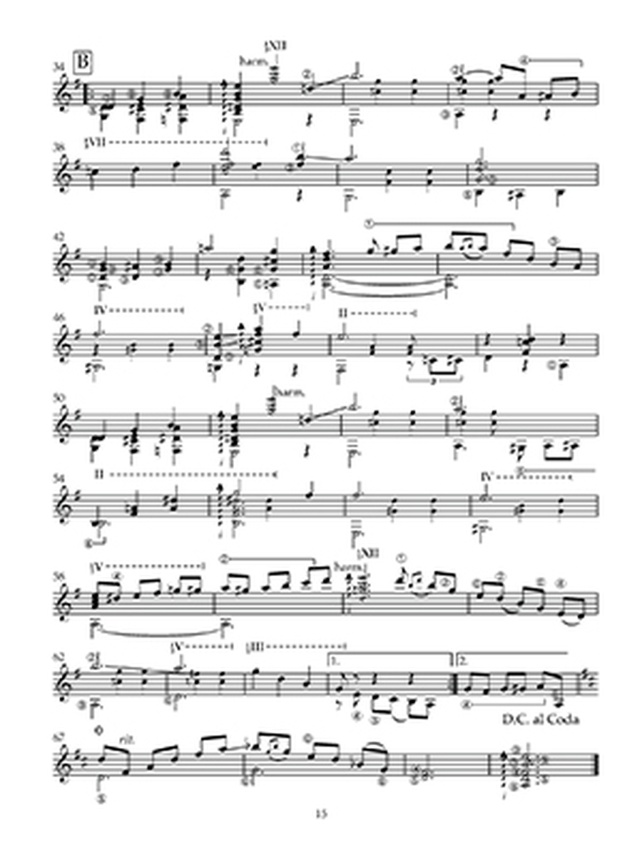 10 Brazilian Choros Arranged for Classical Guitar Solo Acoustic Guitar scores gallery preview page 2