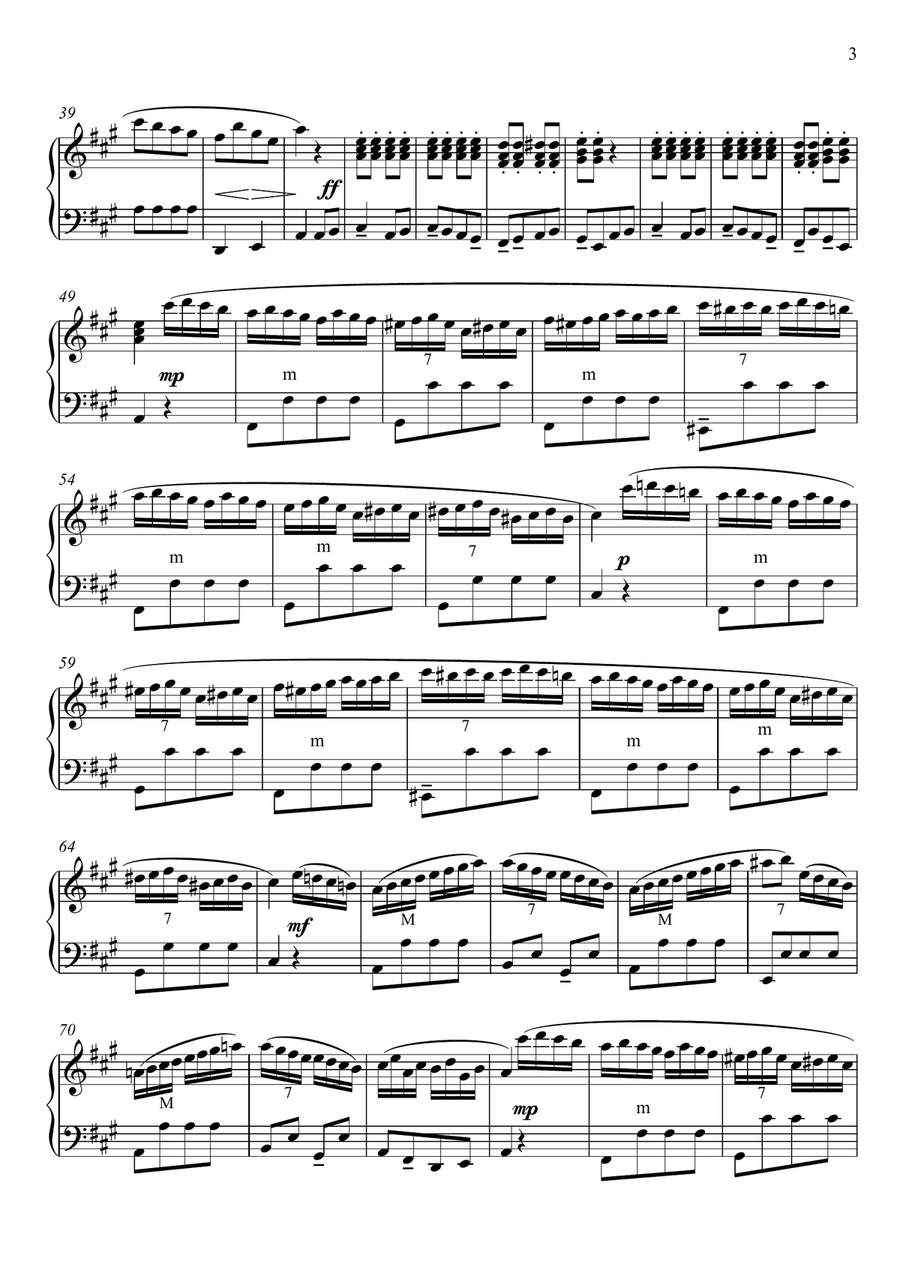 Rondo alla Turca for Accordion Accordion scores gallery preview page 3