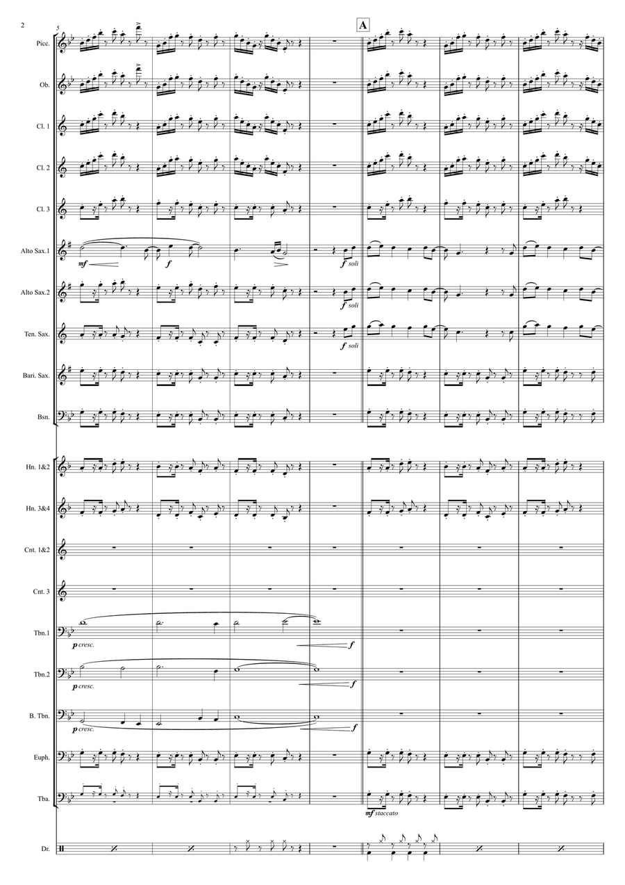 Rather Be Marching Band scores gallery preview page 2