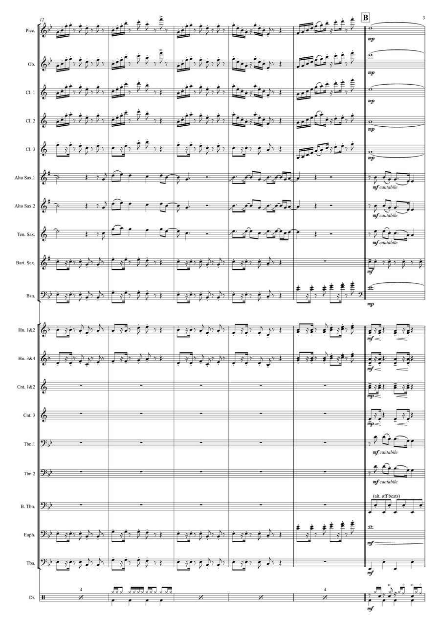 Rather Be Marching Band scores gallery preview page 3