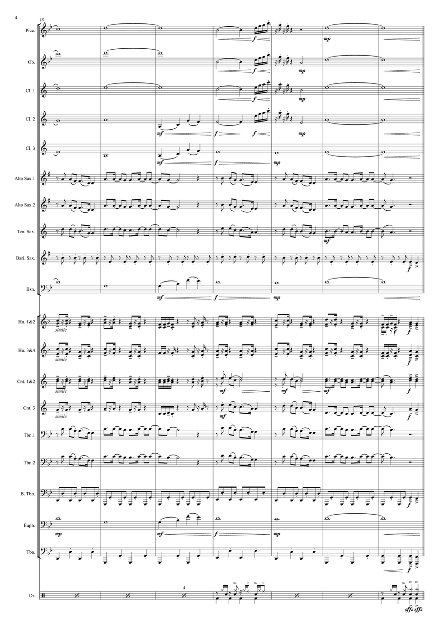 Rather Be Marching Band scores gallery preview page 4