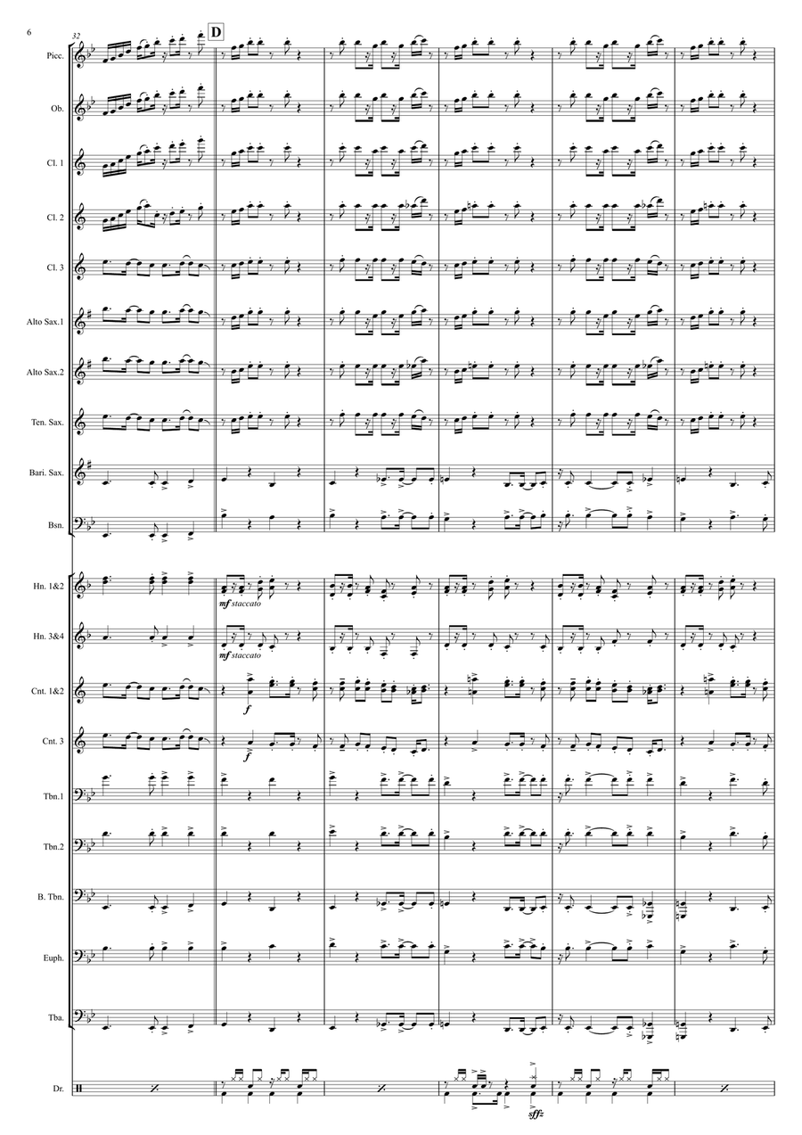 Rather Be Marching Band scores gallery preview page 6
