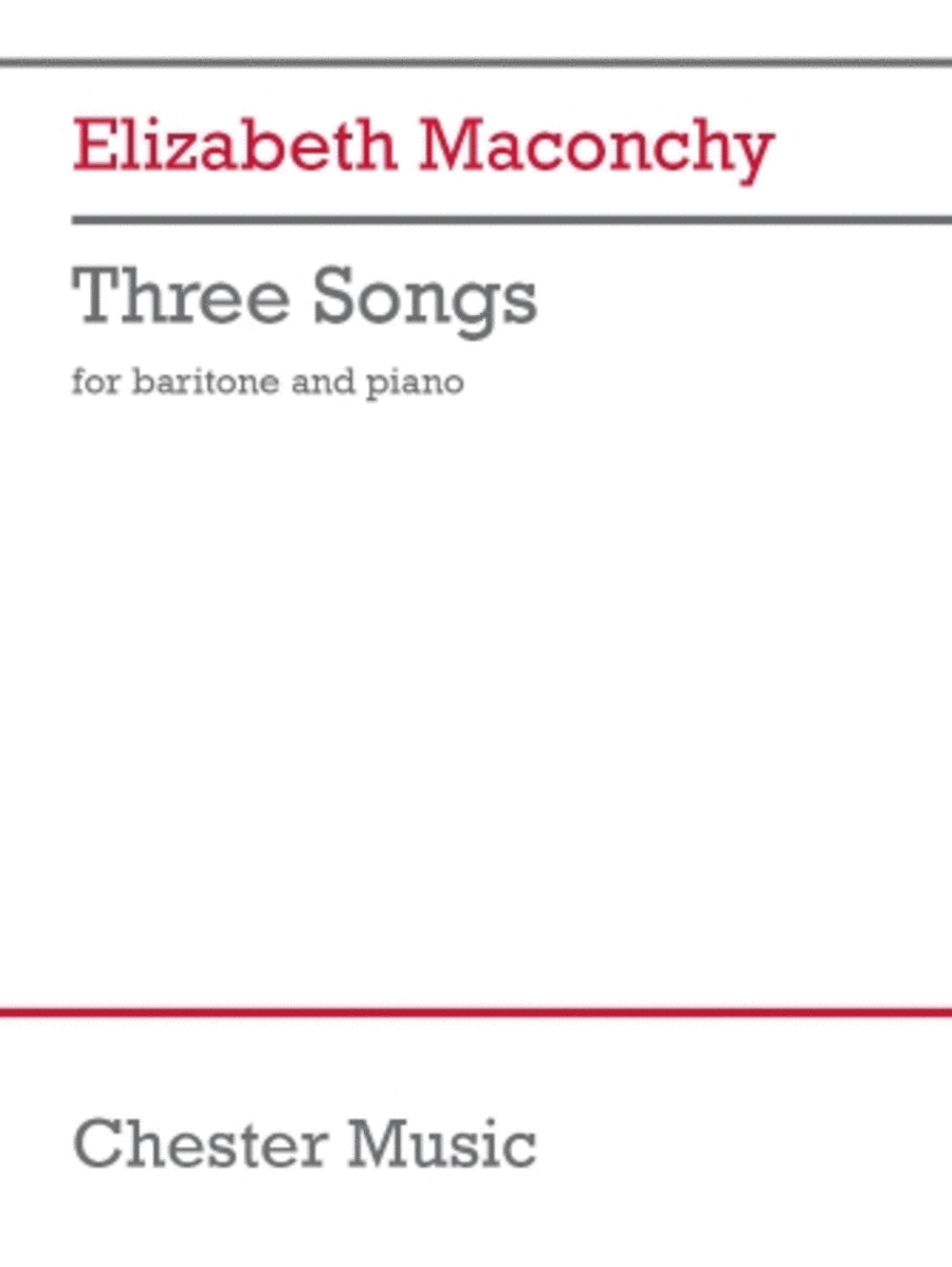 Three Songs for Baritone and Piano Baritone Horn scores gallery preview page 1