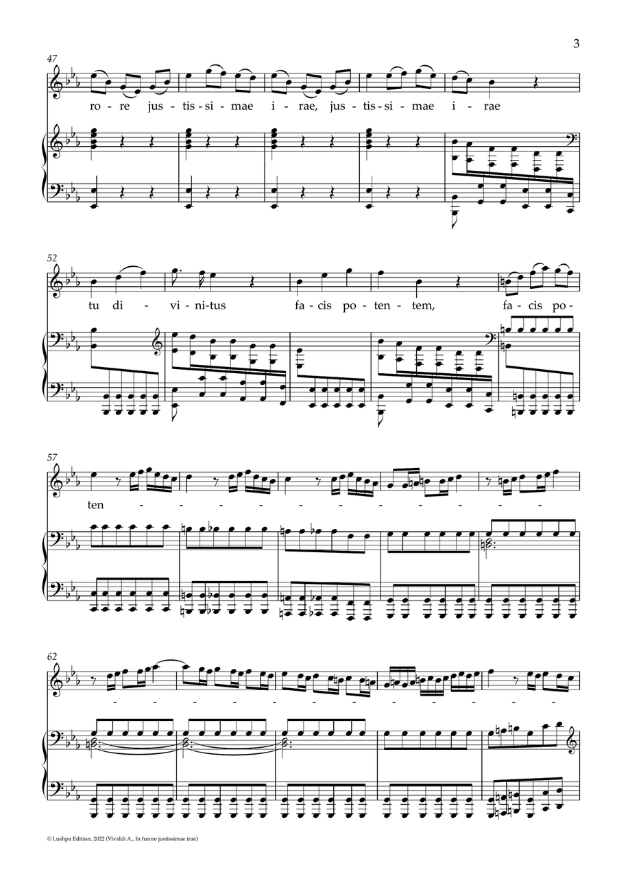 In furore iustissimae irae, RV 626 Piano, Vocal scores gallery preview page 5