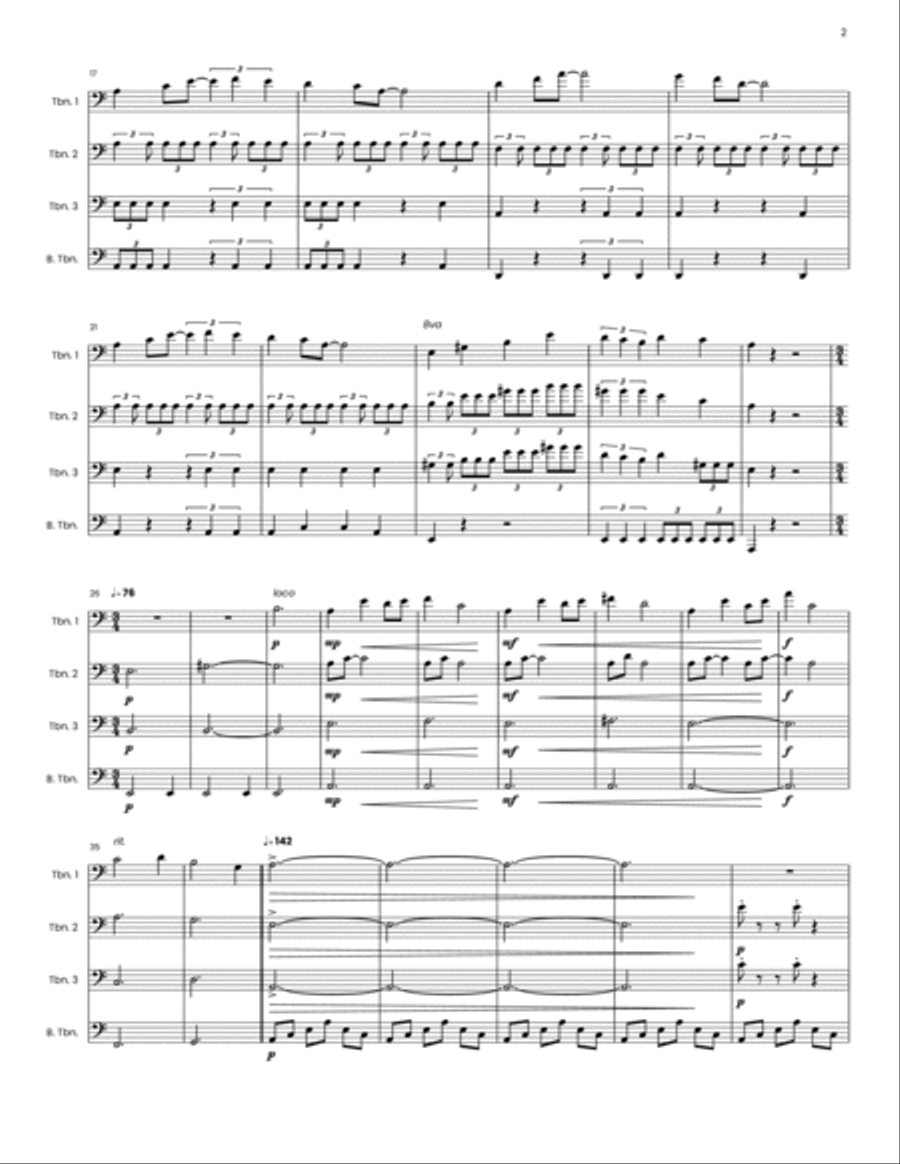 Spider Man: Homecoming Trombone scores gallery preview page 2