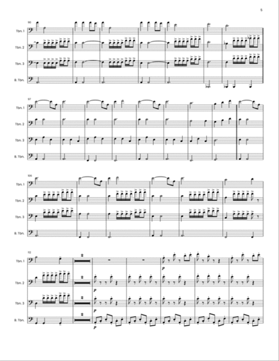 Spider Man: Homecoming Trombone scores gallery preview page 5
