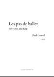 Les pas de ballet for violin and harp