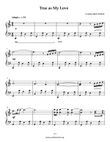 True as My Love, Solo Piano