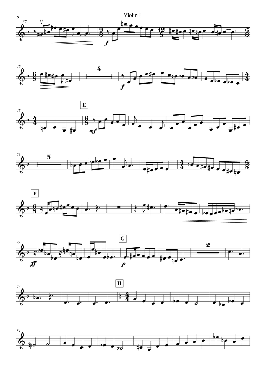 Ploughman's Progress (set of parts for string quartet) String Quartet scores gallery preview page 4