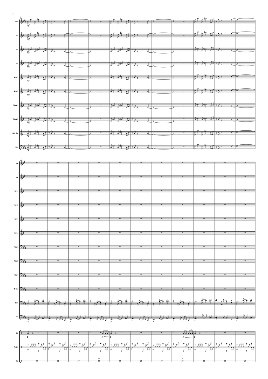 Tank! Tank! Marching Band scores gallery preview page 2