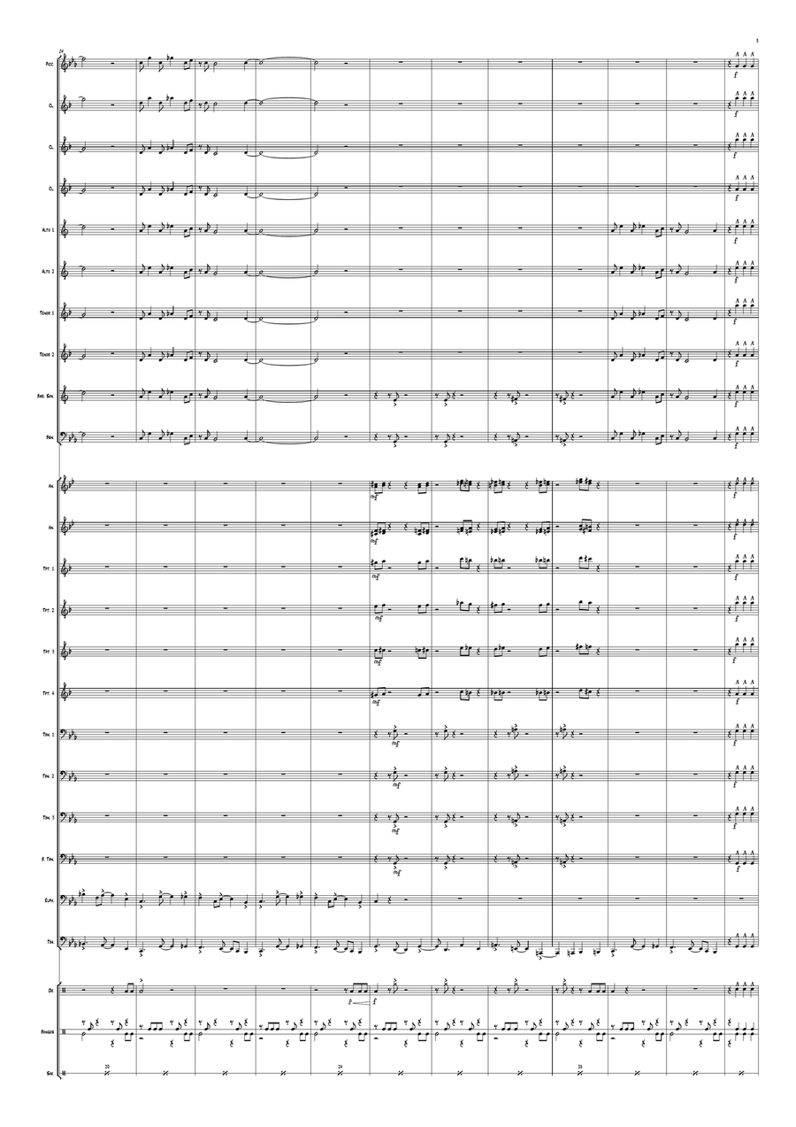 Tank! Tank! Marching Band scores gallery preview page 3