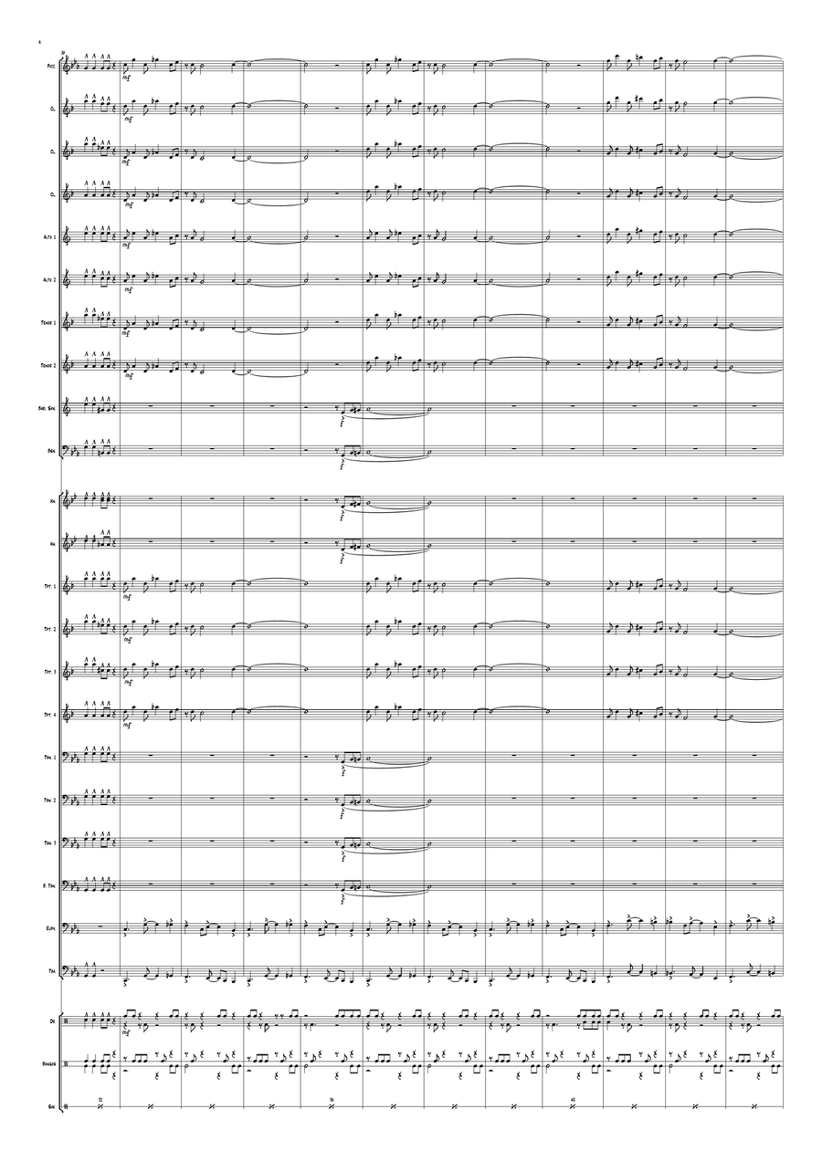 Tank! Tank! Marching Band scores gallery preview page 4