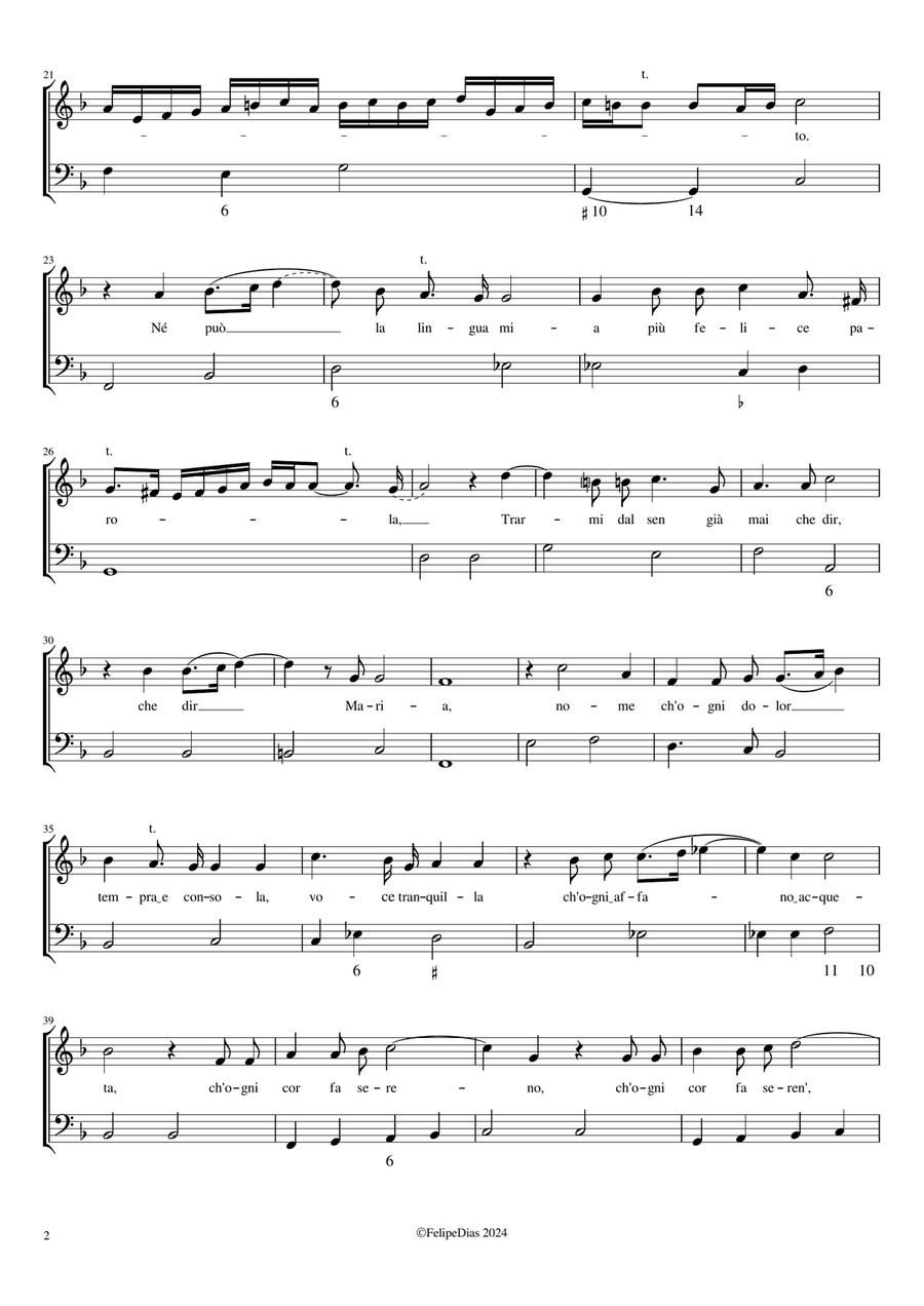 Maria dolce Maria Maria dolce Maria Voice Solo scores gallery preview page 2
