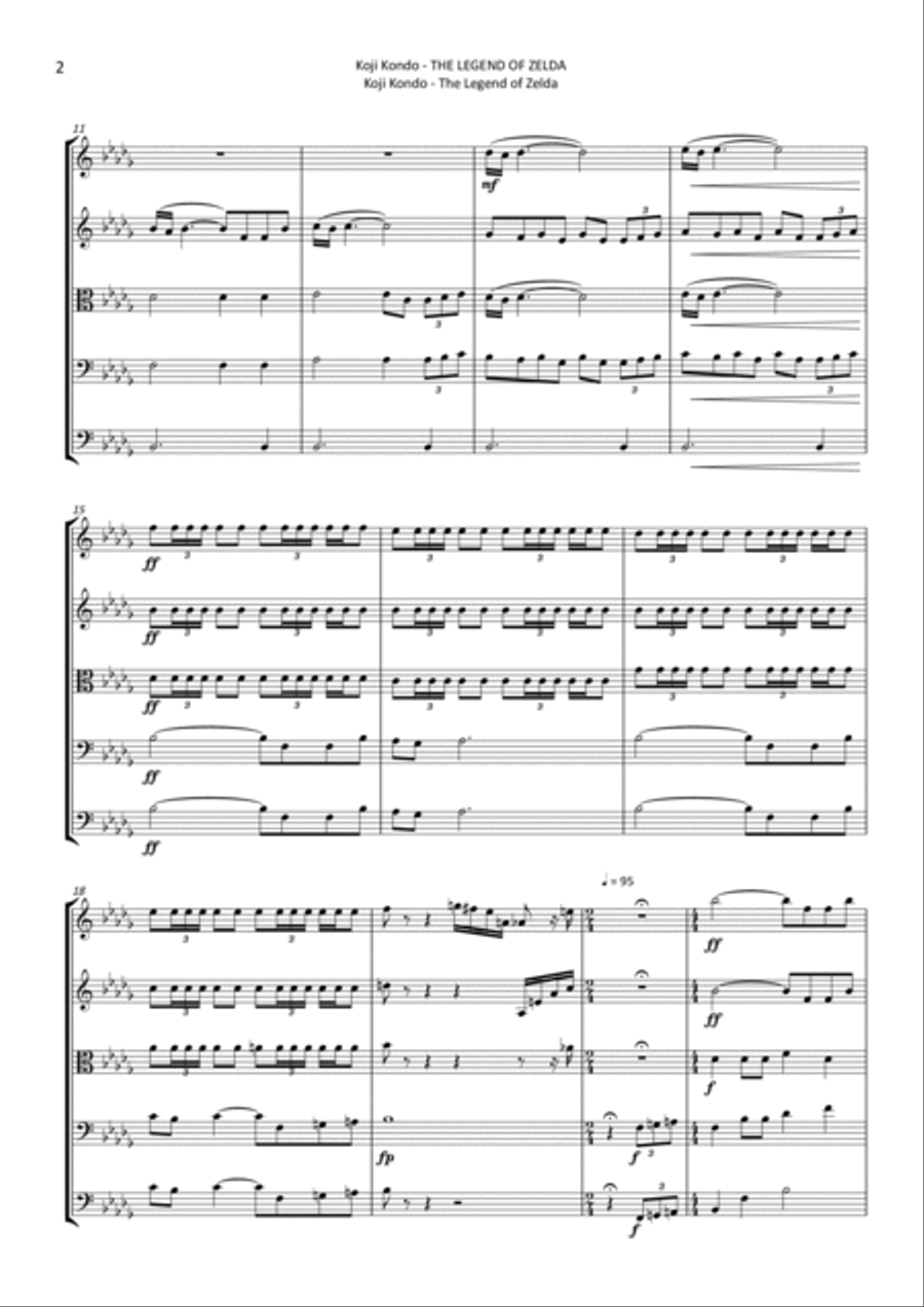 The Legend Of Zelda String Orchestra scores gallery preview page 2