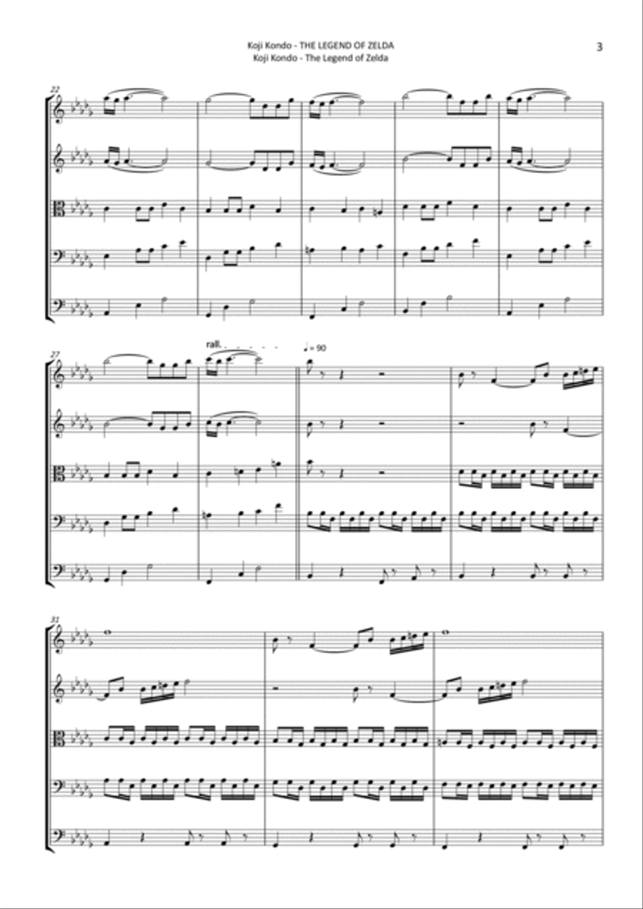 The Legend Of Zelda String Orchestra scores gallery preview page 3