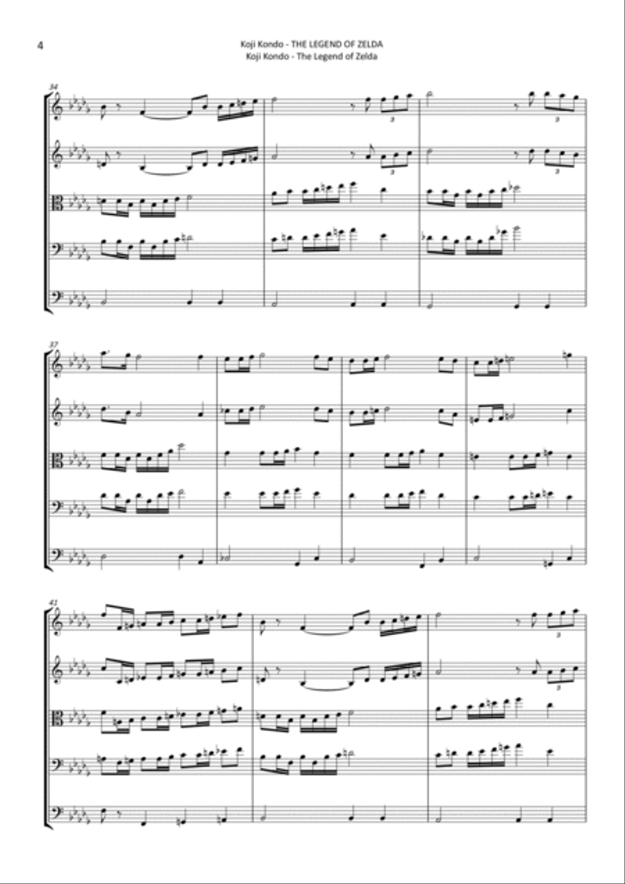The Legend Of Zelda String Orchestra scores gallery preview page 4