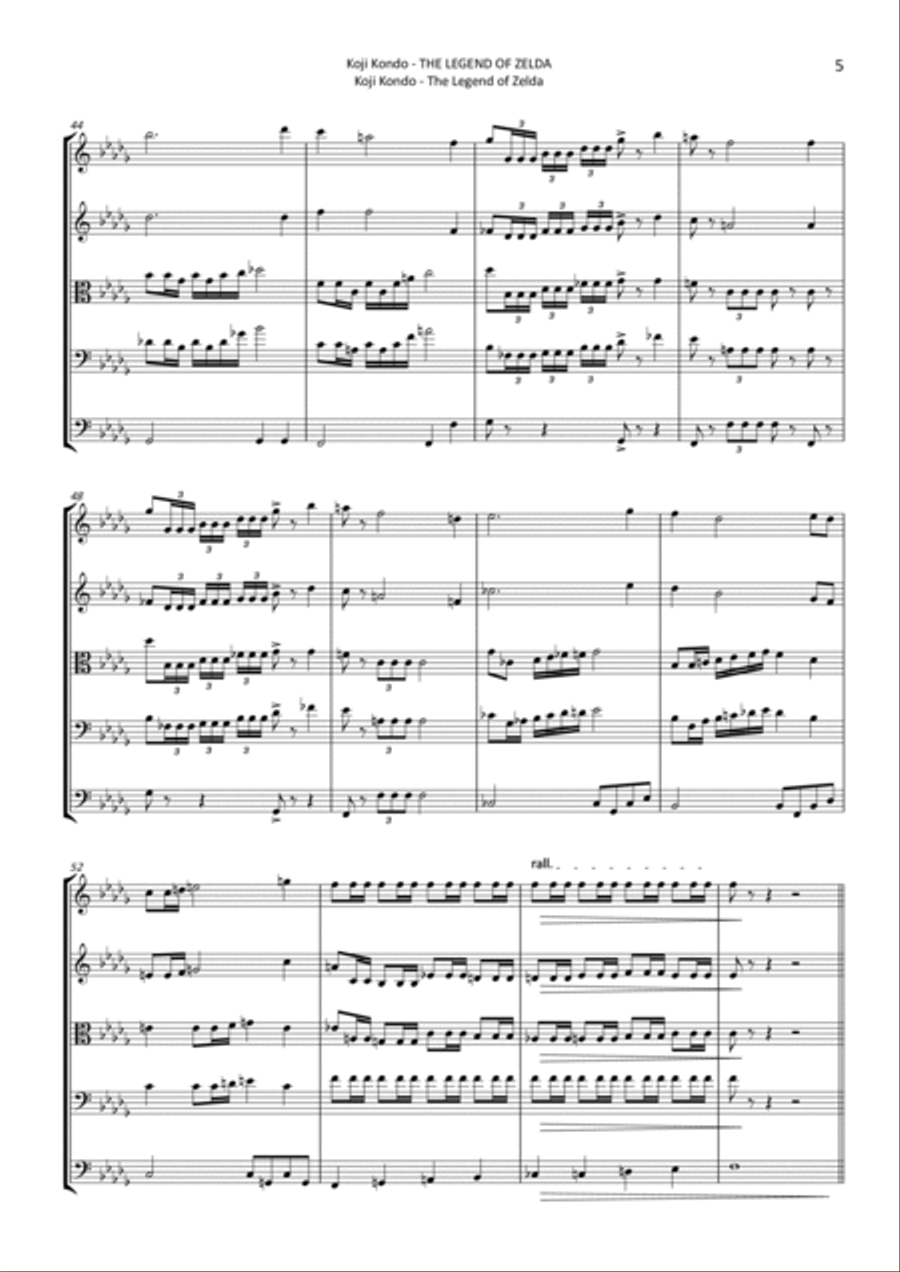 The Legend Of Zelda String Orchestra scores gallery preview page 5