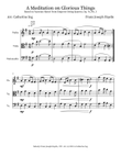 A Meditation on Glorious Things - String Trio