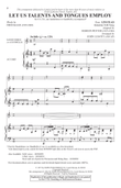 Let Us Talents And Tongues Employ (arr. John Leavitt)