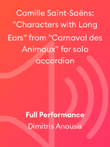 Camille Saint-Saëns: "Characters with Long Ears" from "Carnaval des Animaux" for solo accordion mini preview