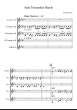Aida Triumphal March arrangement for Eb trumpet, Bb trumpet 2,3 & 4 and Flugel horn quartet