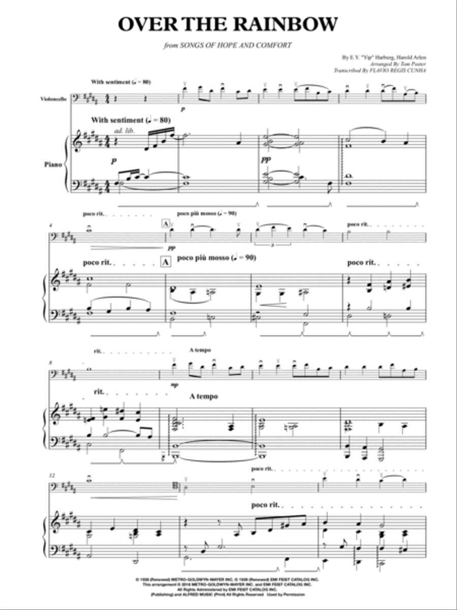Over The Rainbow Piano scores gallery preview page 3