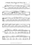 2 Simple, Easy Pieces for Piano