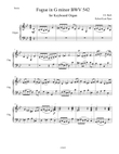 BWV 542 Fugue for Keyboard Organ/Piano