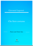 Legrenzi - Che fiero costume (Piano and Tenor Sax)
