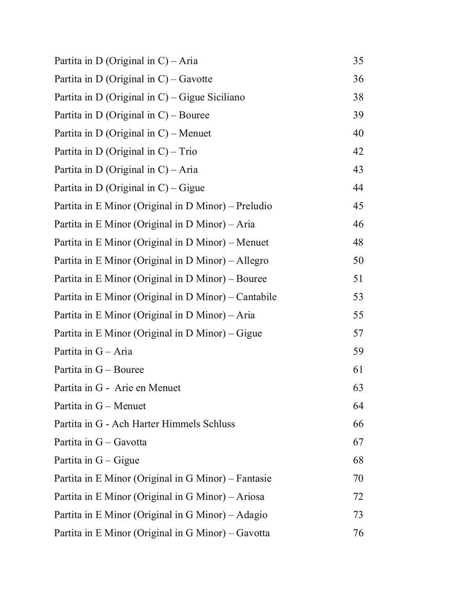 Partitas for Mandora: Volume 1 Arranged for Baritone Ukulele Baritone Ukulele scores gallery preview page 3