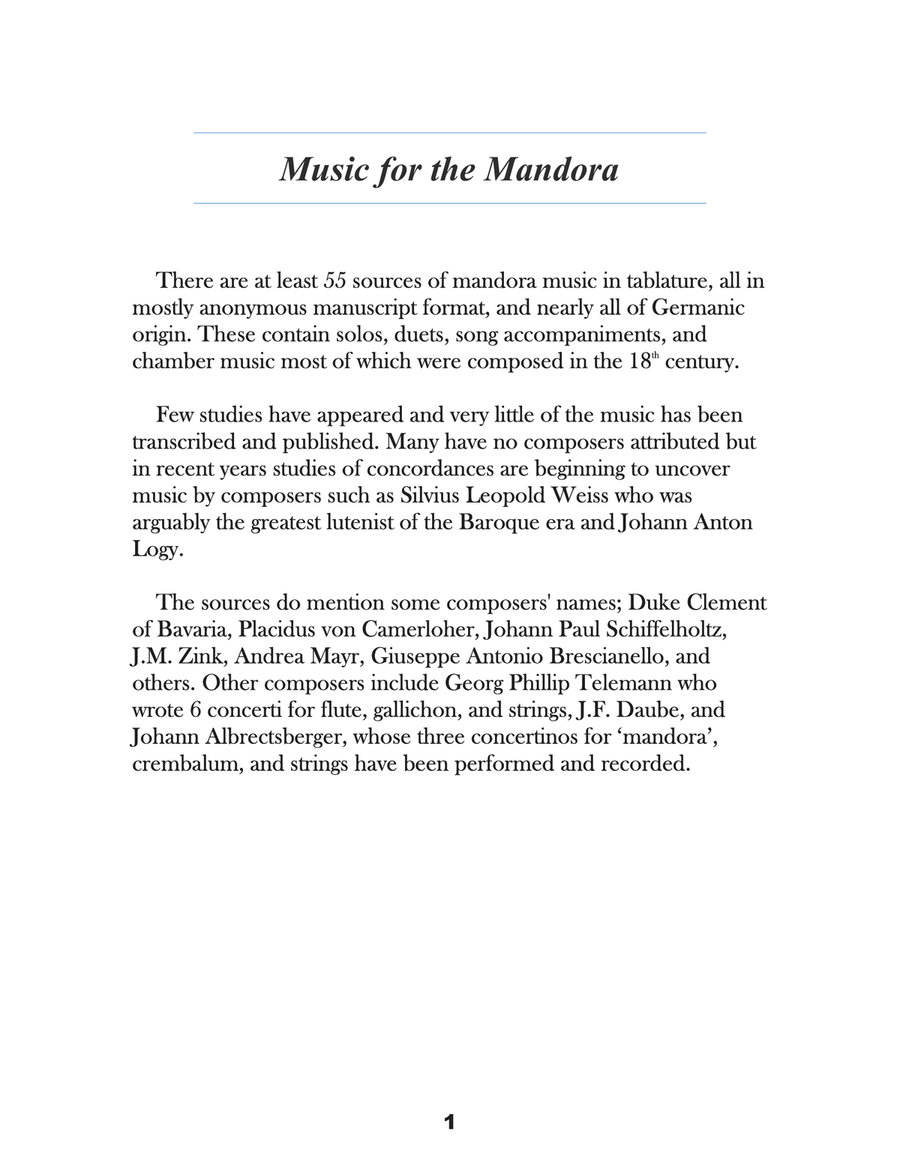 Partitas for Mandora: Volume 1 Arranged for Baritone Ukulele Baritone Ukulele scores gallery preview page 5