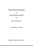 Two-Part Inventions for Oboe and Bassoon