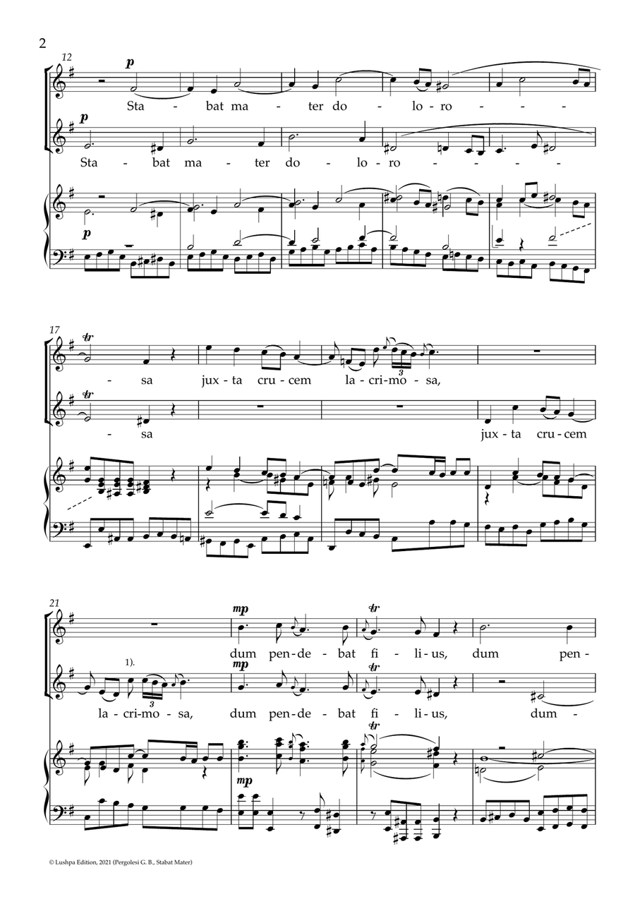 Stabat Mater (E minor) Stabat Mater (E minor) Piano scores gallery preview page 4