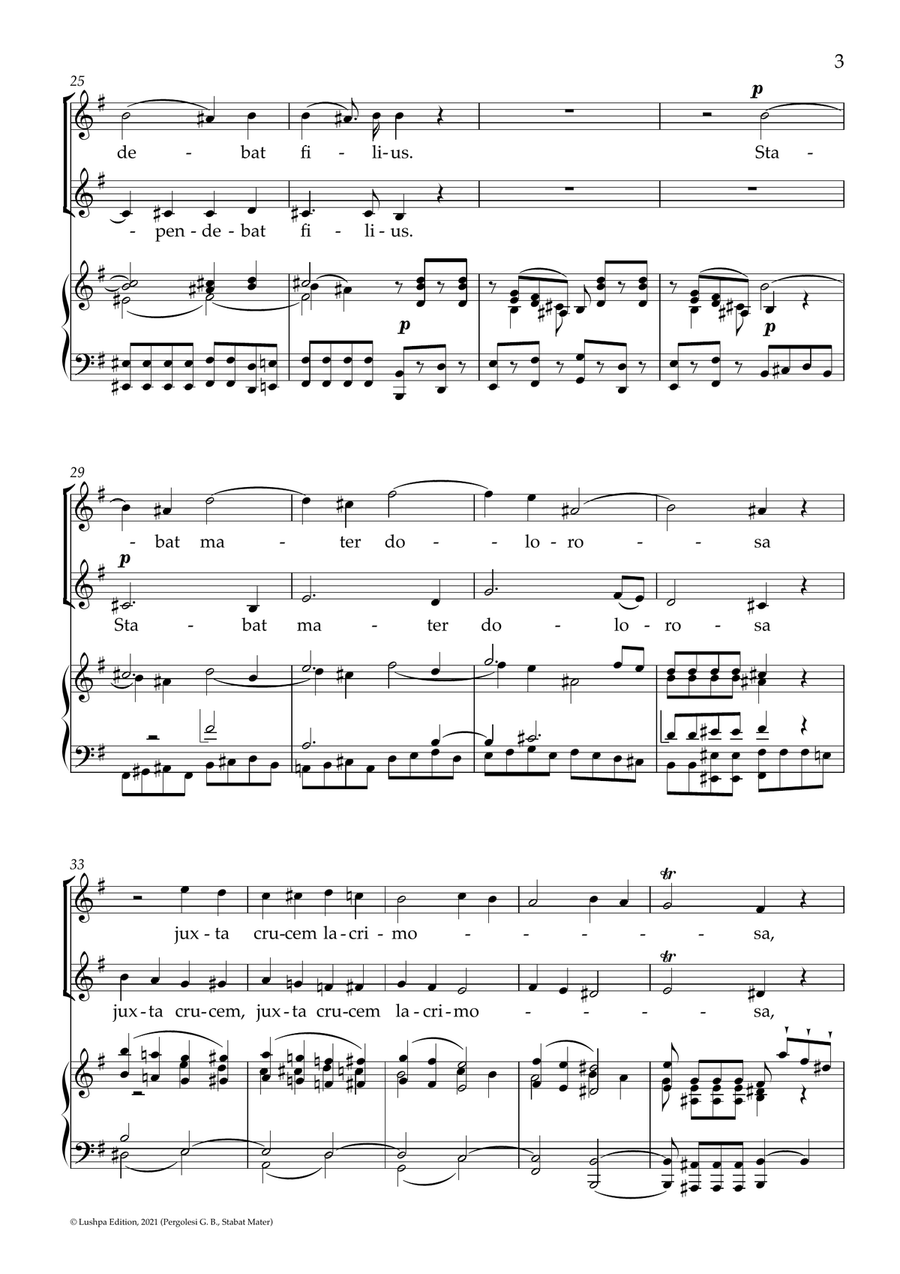 Stabat Mater (E minor) Stabat Mater (E minor) Piano scores gallery preview page 5