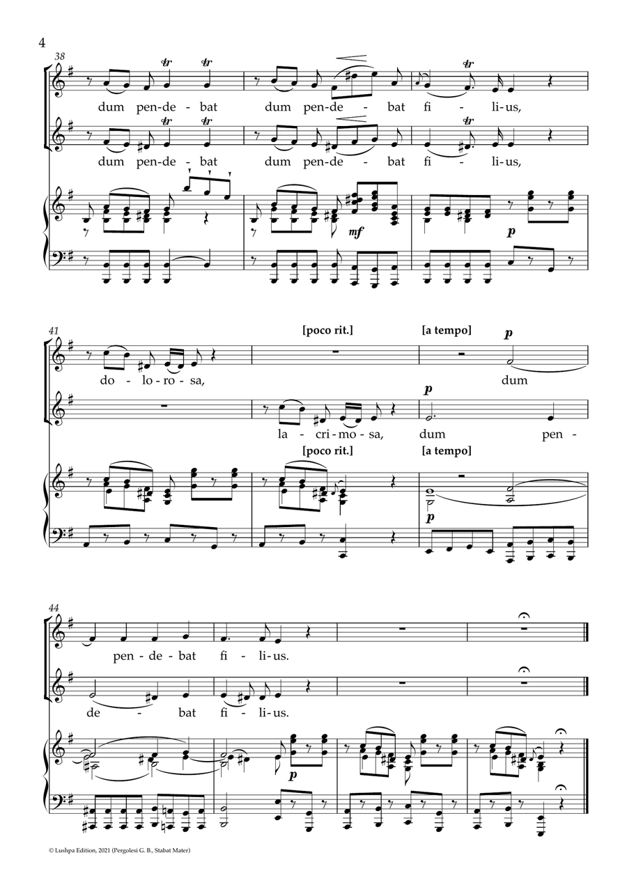 Stabat Mater (E minor) Stabat Mater (E minor) Piano scores gallery preview page 6