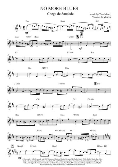 Chega De Saudade (no More Blues)