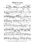 Omicron for Solo Violin