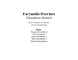 Euryanthe (Saxophone Quintet)